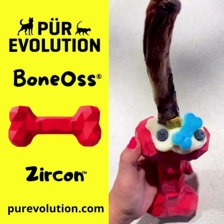 BoneOss® Zircon™ dog stuffing treat toy